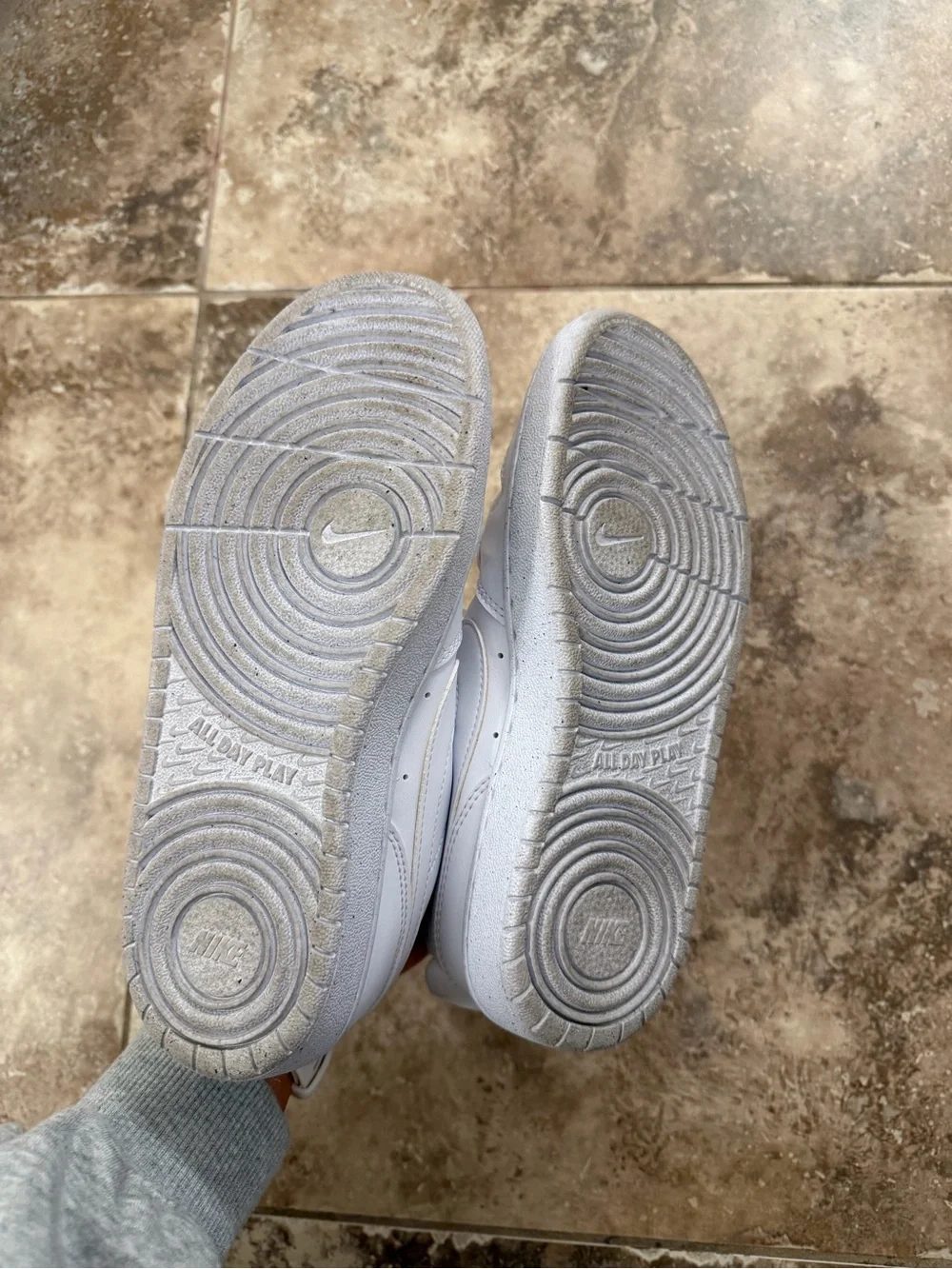 Kids White Nike Sneakers - Classic Low-Top